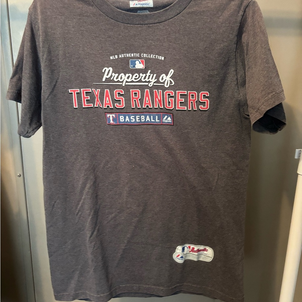 Majestic Texas Rangers Gray MLB Tee